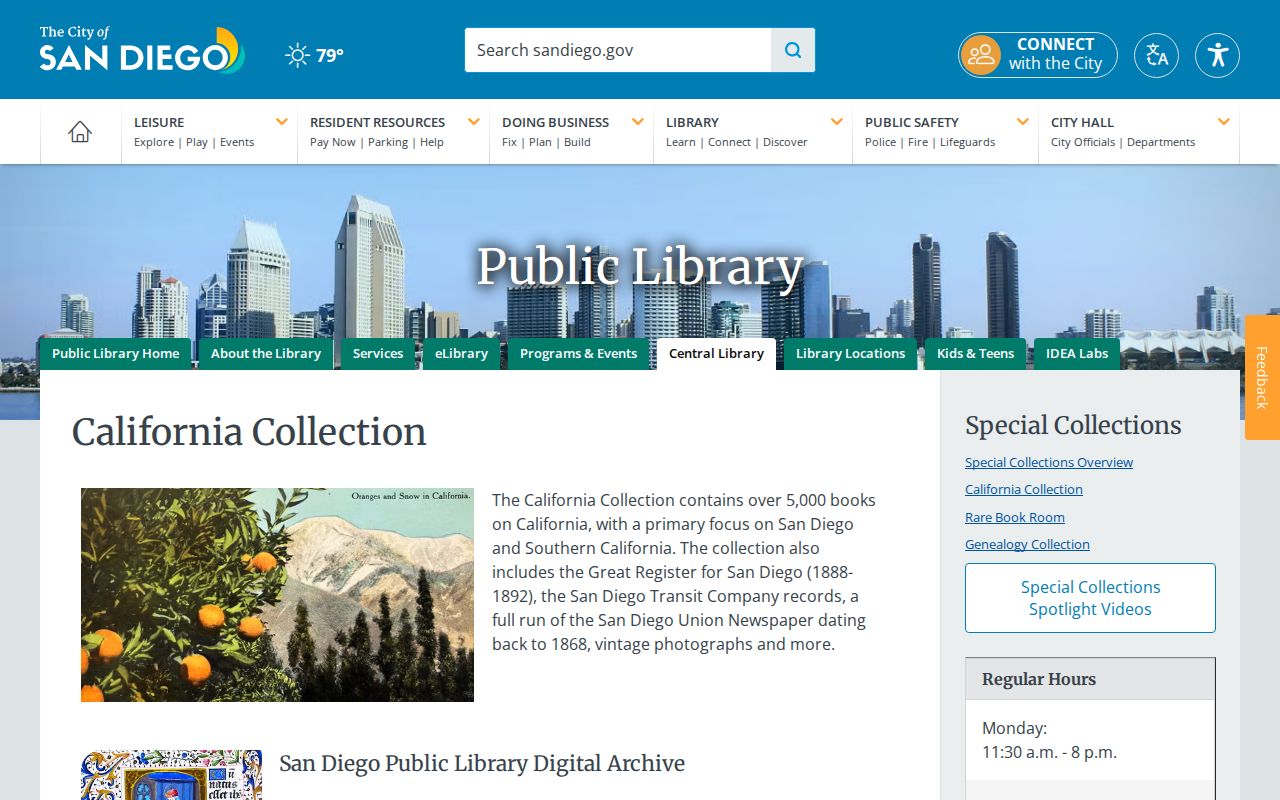 San Diego city directory California Collection and genealogy resources